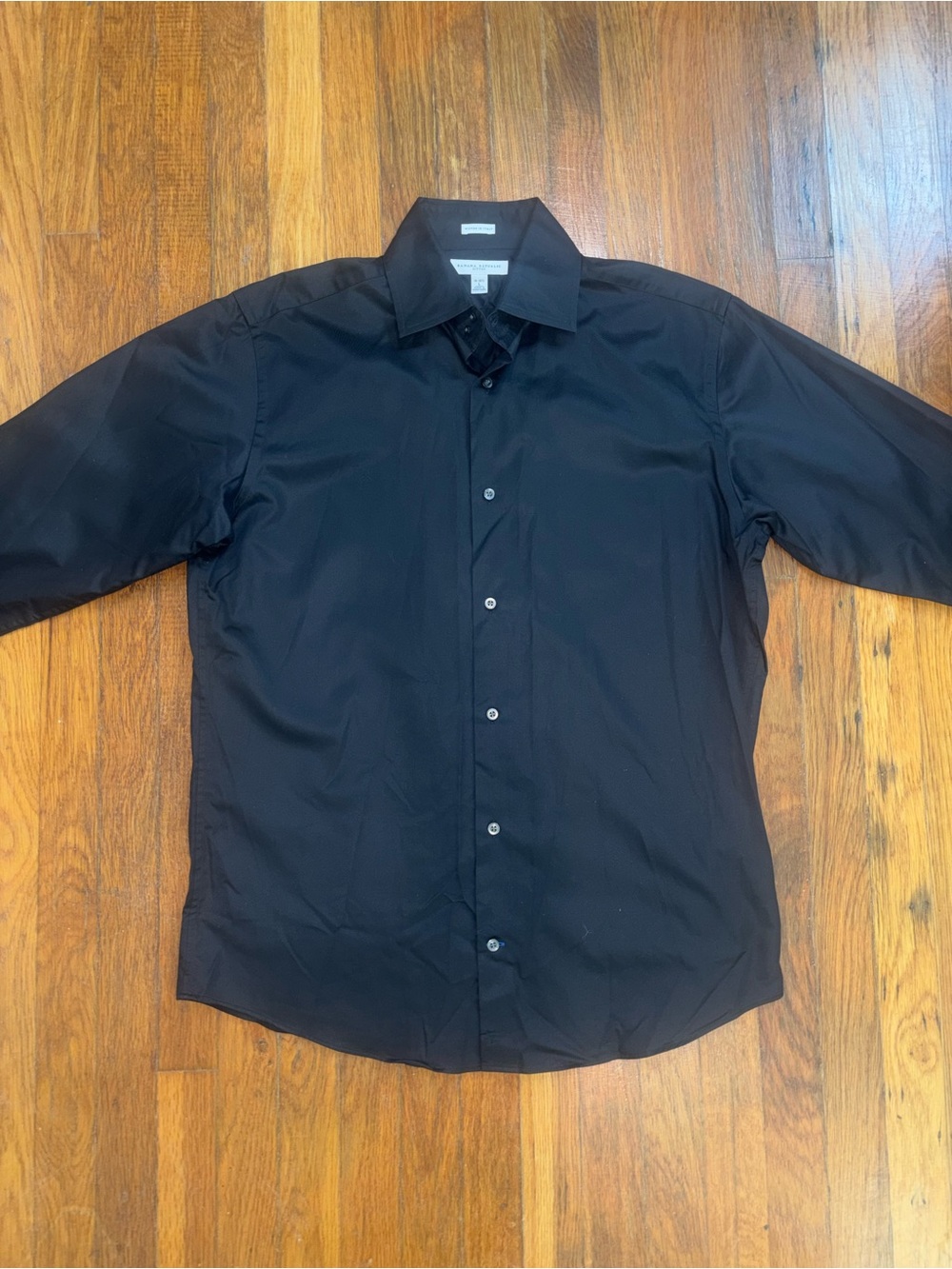 Banana Republic Black Men's Dress Shirt - Slim Collar Button-Front